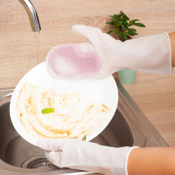 Rękawice kuchenne z myjką