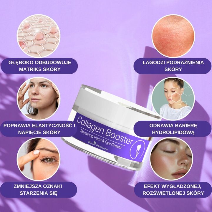 Krem naprawczy do twarzy i pod oczy Collagen Booster