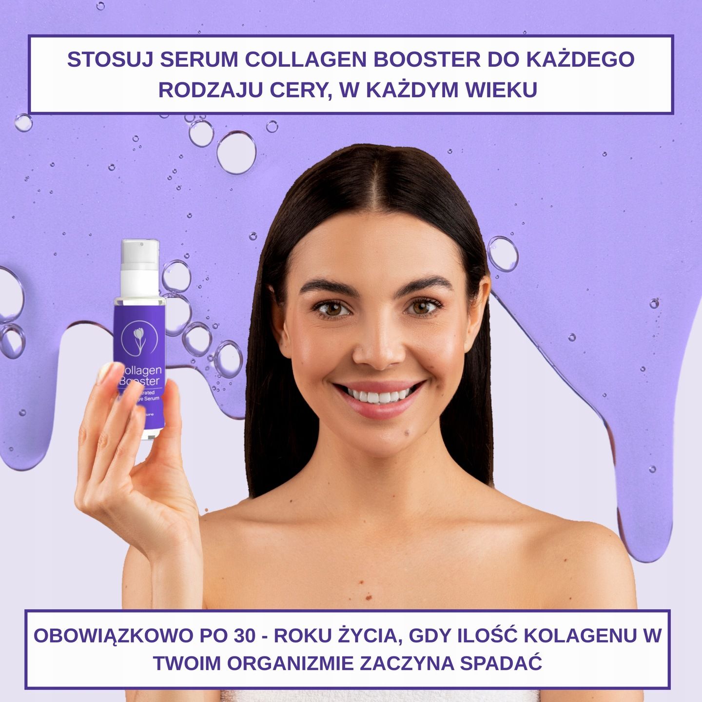 Skoncentrowane serum do twarzy i pod oczy Collagen Booster