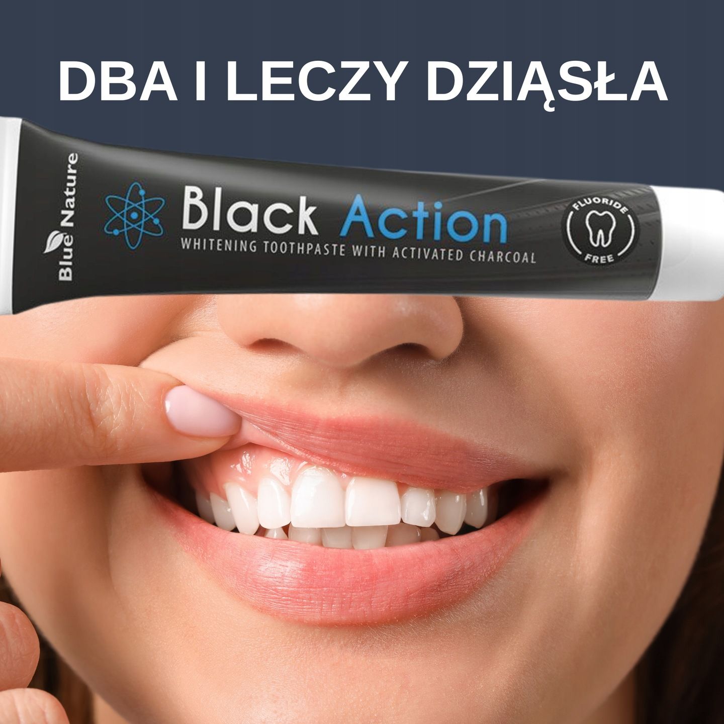 Wybielająca pasta do zębów z węglem aktywnym i srebrem koloidalnym
