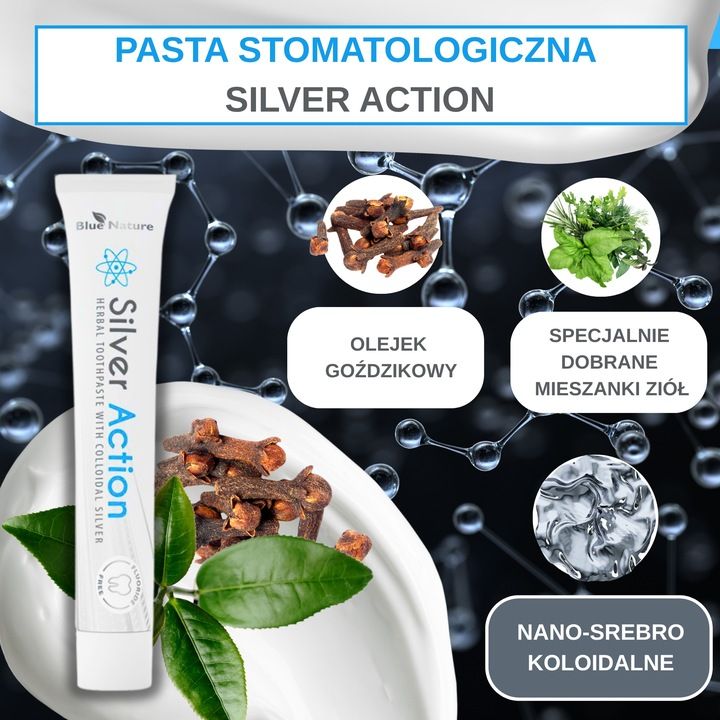 Pasta stomatologiczna Silver Action ze srebrem koloidalnym