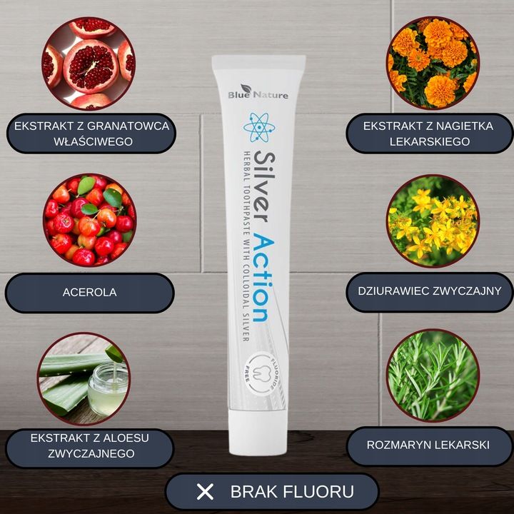 Pasta stomatologiczna Silver Action ze srebrem koloidalnym