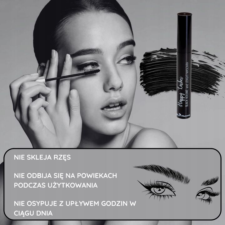Maskara pogrubiająca i wydłużająca Happy Lashes