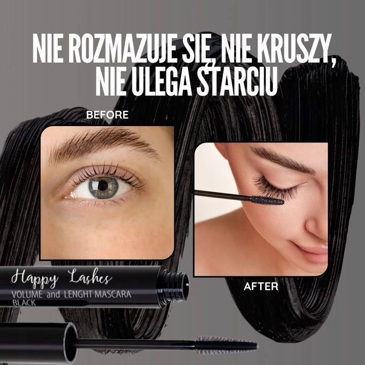 Maskara pogrubiająca i wydłużająca Happy Lashes