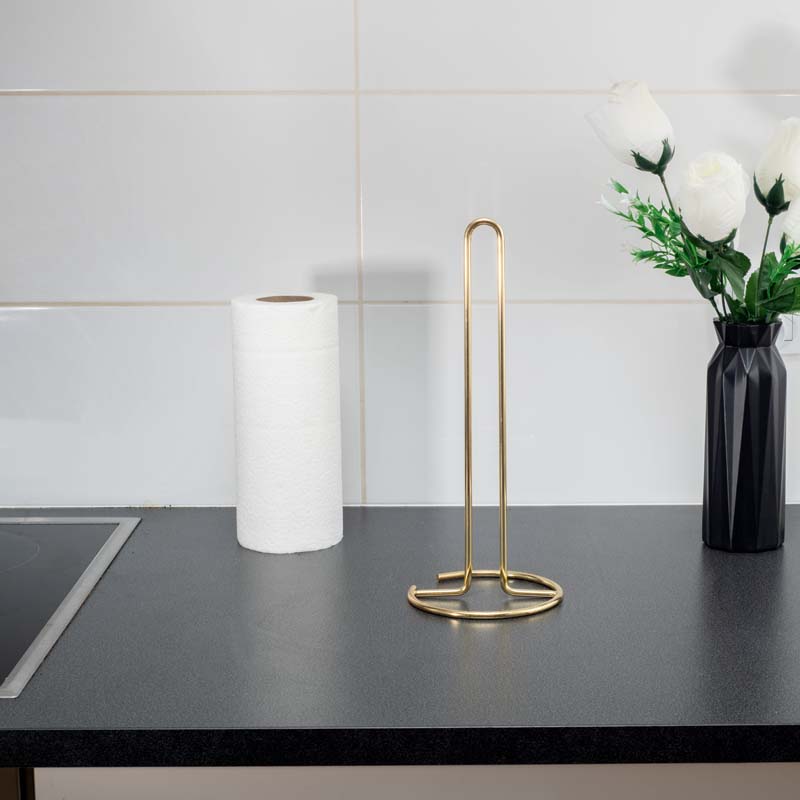 Metalowy stojak na ręcznik kuchenny