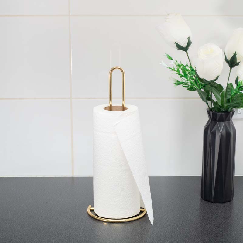 Metalowy stojak na ręcznik kuchenny