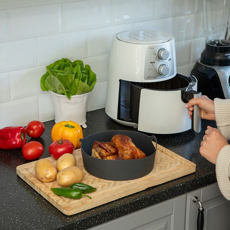 Okrągły wkład silikonowy do air fryer