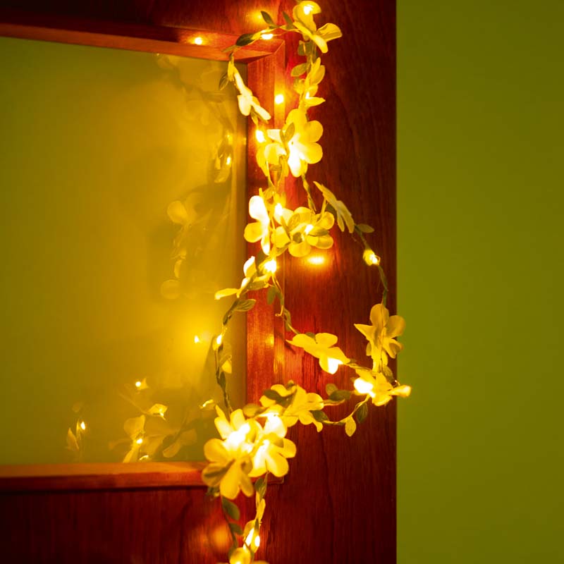 Świecąca girlanda Kwiaty