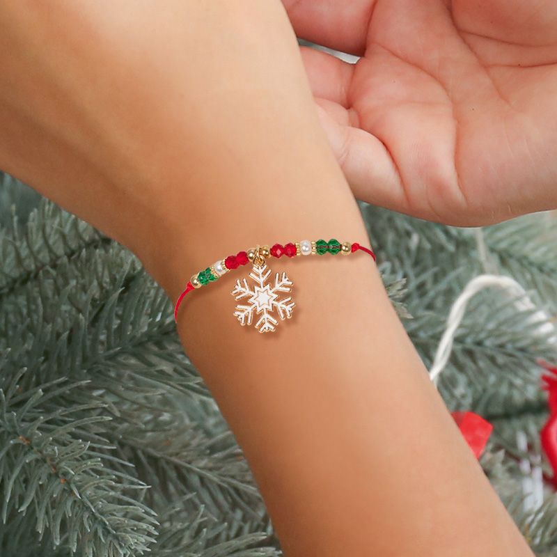 Bransoletka ze śnieżynką 