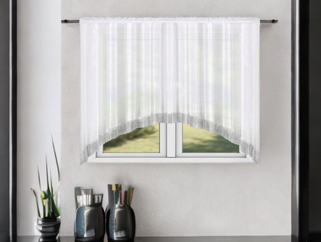 Firana glamour z cyrkoniami 400x150 cm, 1 sztuka