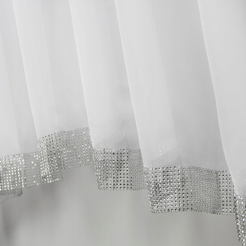 Firana glamour z cyrkoniami 400x150 cm, 1 sztuka