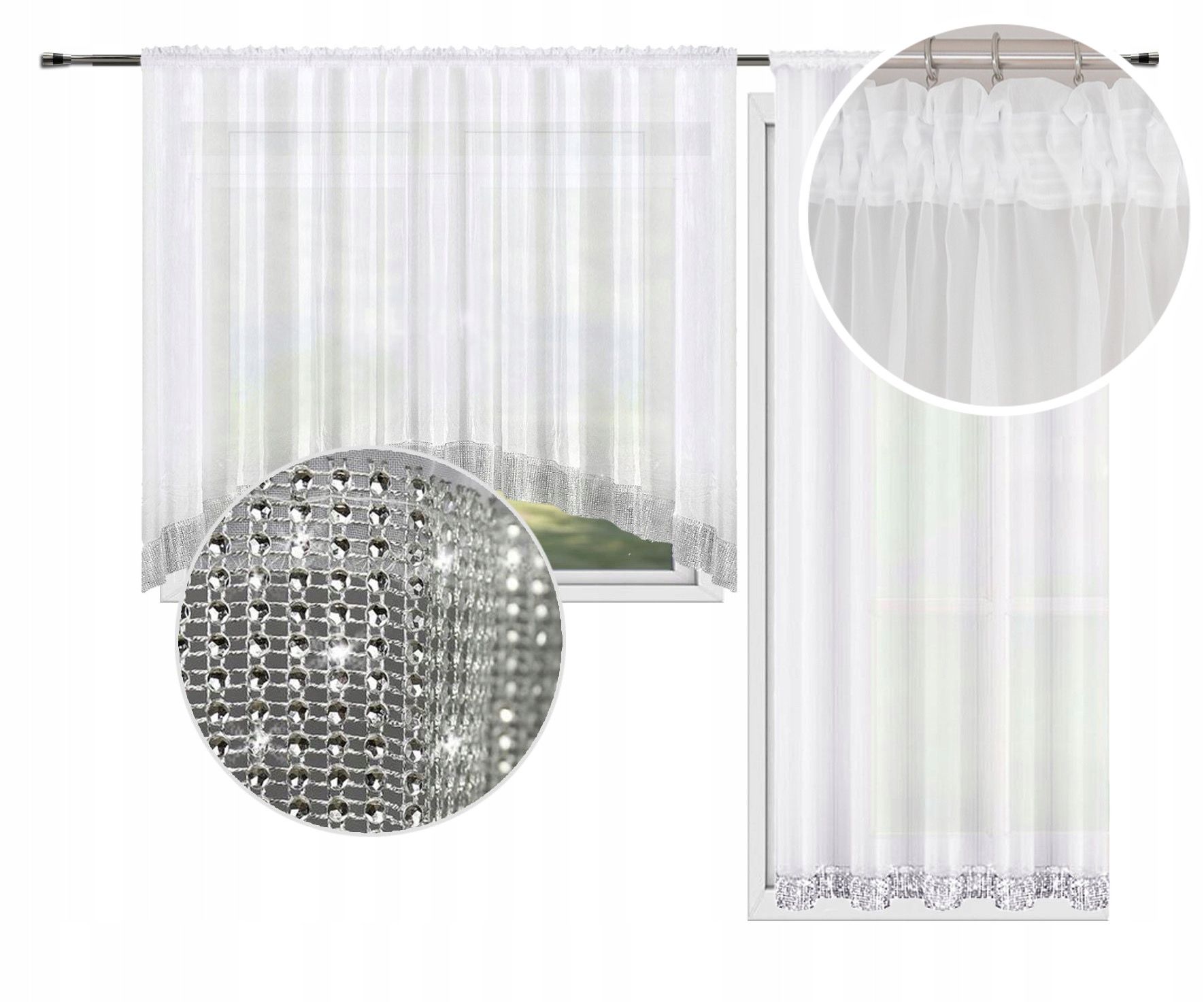 Komplet firan balkonowych 400x250 + 150x250 cm