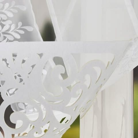 Dekoracyjny panel okienny 120x180cm na taśmie ażur ze srebrnym haftem