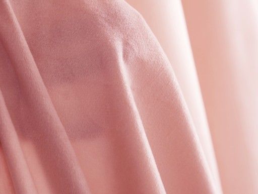 Zasłony Glamour z weluru na przelotkach 140x230 cm, 1 szt. - kolor pudrowy róż (1 szt.)