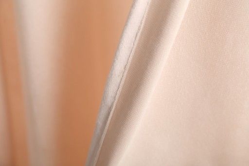 Zasłony Glamour z weluru na przelotkach 140x250 cm, 1 szt. - kolor beżowy (1 szt.)