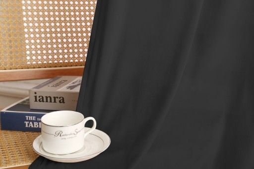 Zasłony Glamour z weluru na taśmie 140x230 cm, 1 szt. - kolor ciemny szary (1 szt.)