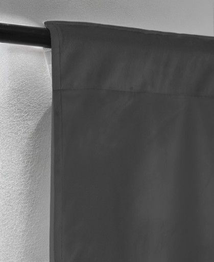 Zasłony Glamour z weluru na taśmie 140x230 cm, 1 szt. - kolor ciemny szary (1 szt.)