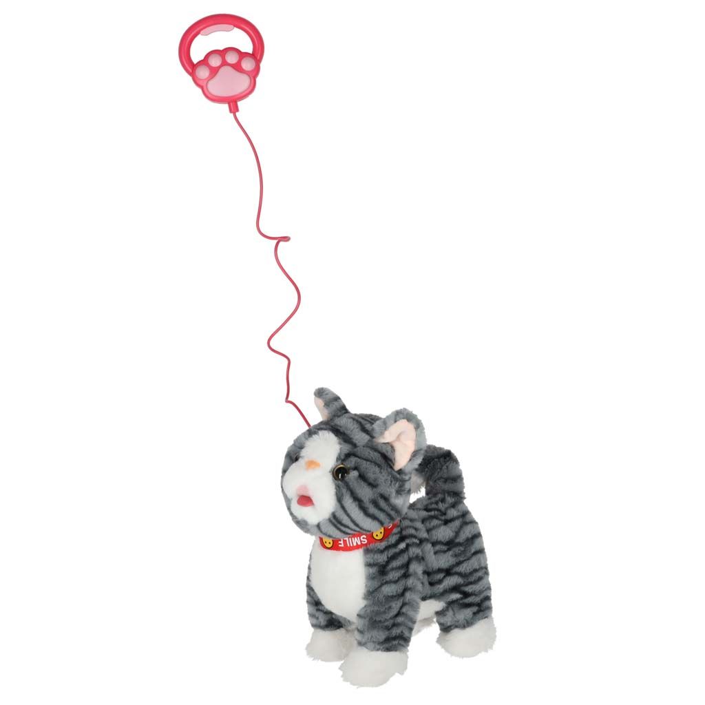 Kotek interaktywny na smyczy