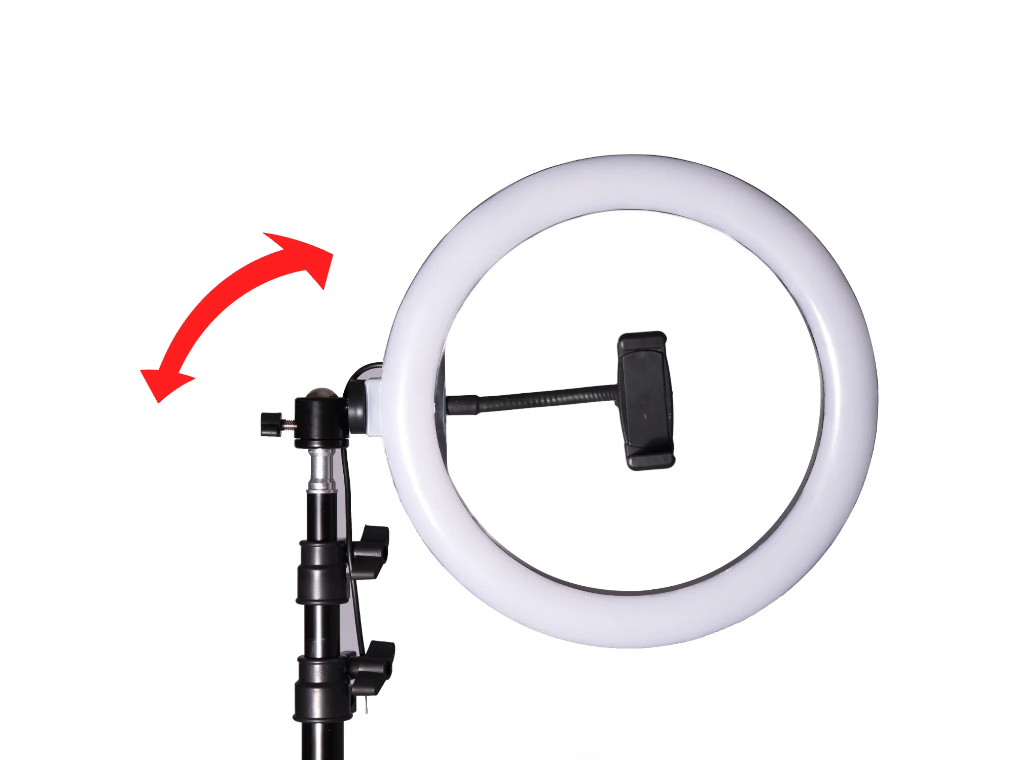 Pierścieniowa lampa kosmetyczna LED 60W z regulowanym statywem
