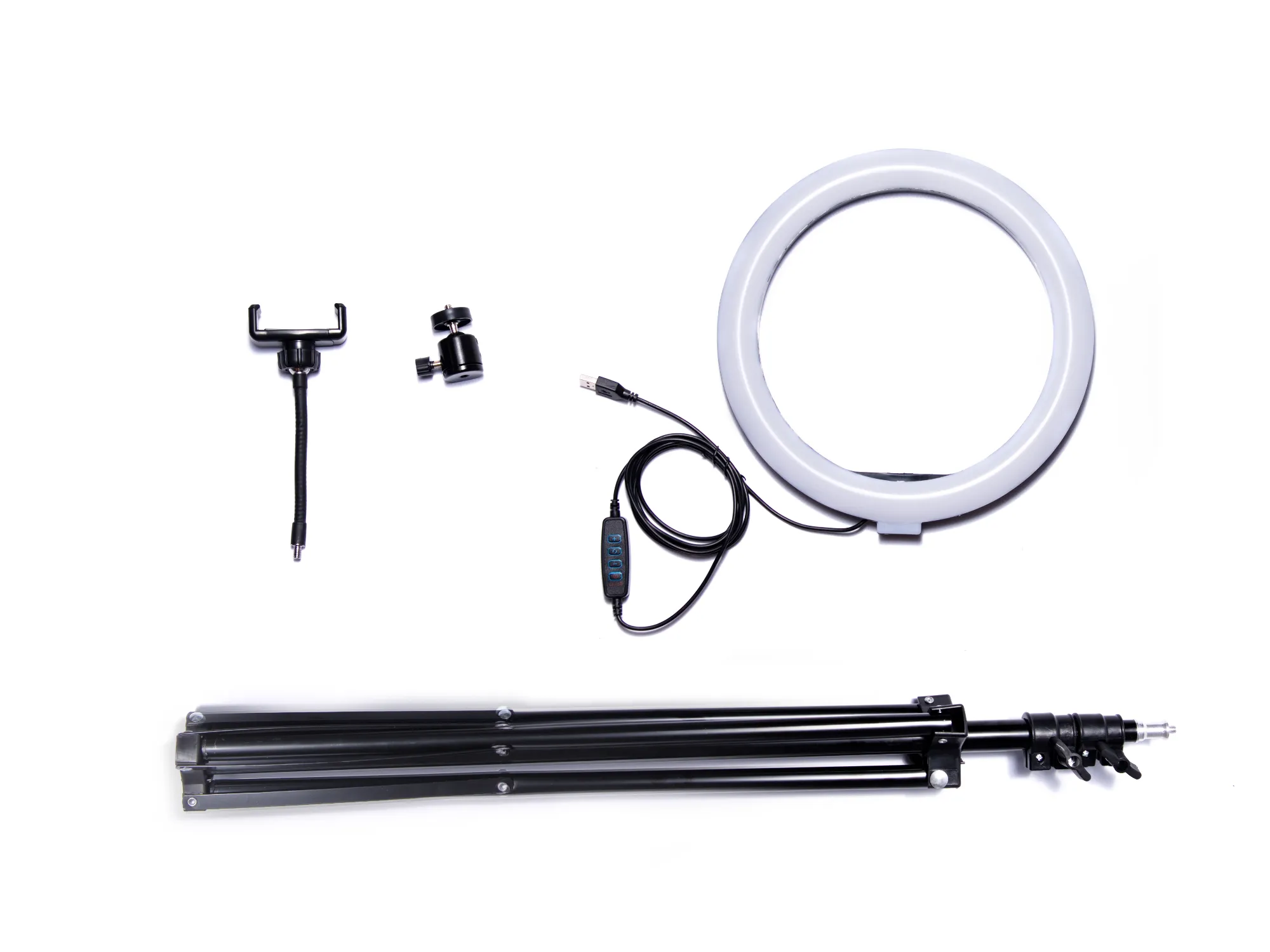 Pierścieniowa lampa kosmetyczna LED 60W z regulowanym statywem