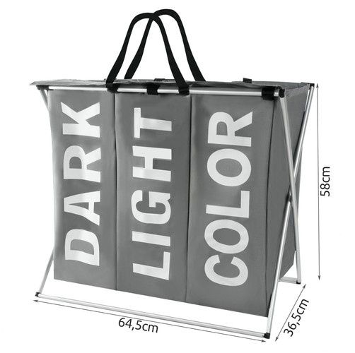 Składany kosz na pranie na stelażu