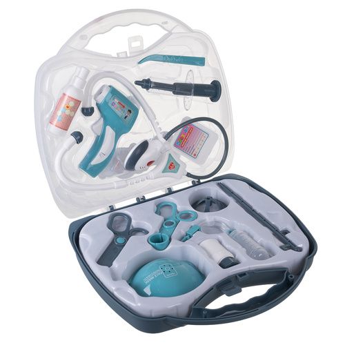 Zabawkowy zestaw lekarski w walizce