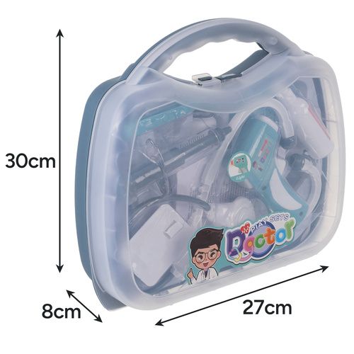 Zabawkowy zestaw lekarski w walizce