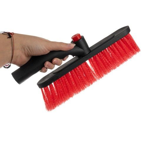 Teleskopowa skrobaczka do szyb ze szczotką do odśnieżania