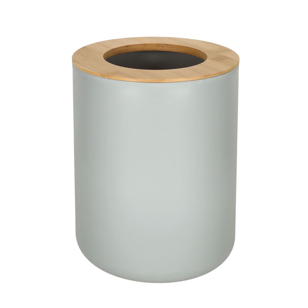 Zestaw łazienkowy szczotka do WC dozownik mydła mydelniczka kubek 6 elementów szary