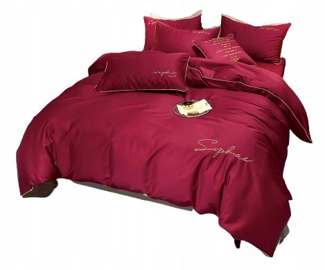 3-częściowy komplet pościeli z mikrofibry 160x200 cm czerwony
