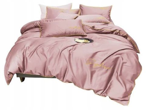 3-częściowy komplet pościeli z mikrofibry 160x200 cm różowy