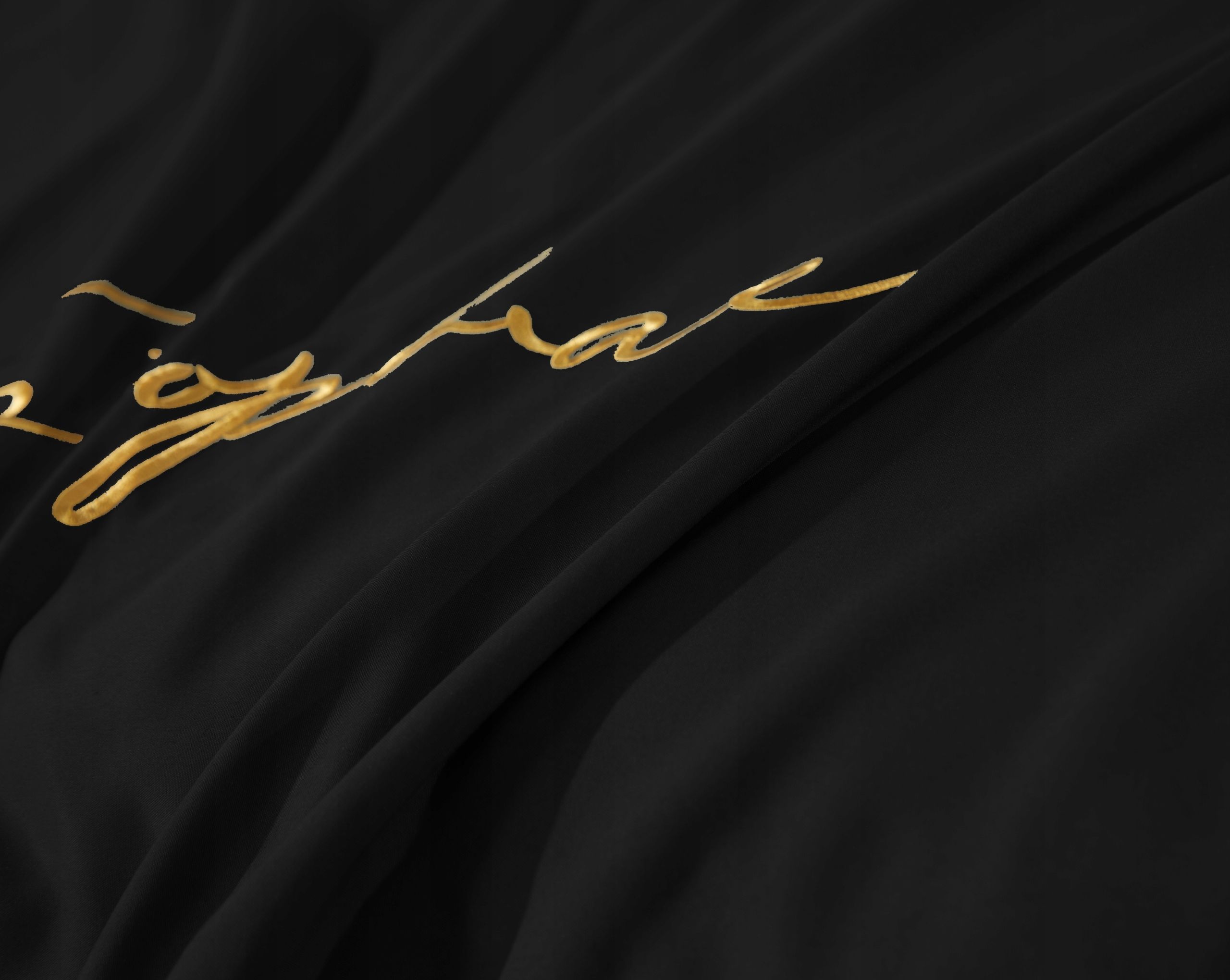 3-częściowy komplet pościeli z mikrofibry 200x220cm, kolor czarny