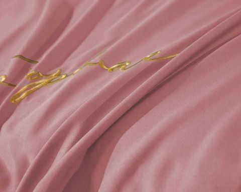 3-częściowy komplet pościeli z mikrofibry 200x220cm, kolor różowy