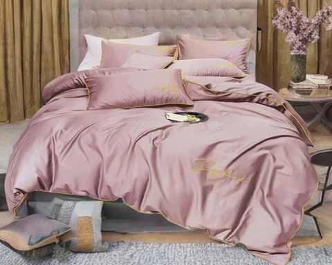 3-częściowy komplet pościeli z mikrofibry 200x220cm, kolor różowy