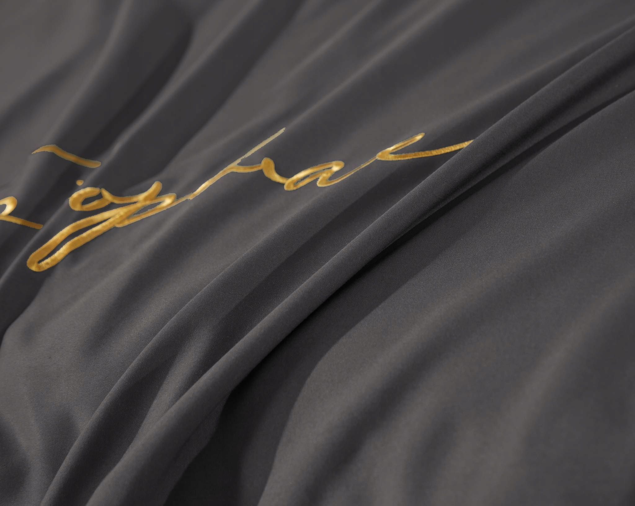 3-częściowy komplet pościeli z mikrofibry 200x220cm, kolor ciemnografitowy