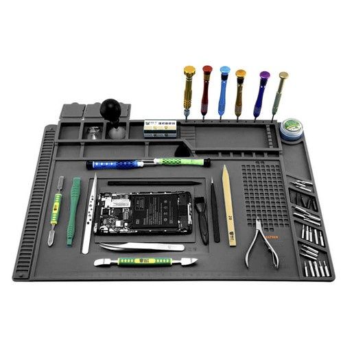 Silikonowa mata serwisowa z magnetycznymi kieszonkami