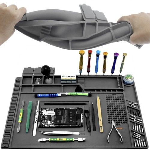 Silikonowa mata serwisowa z magnetycznymi kieszonkami