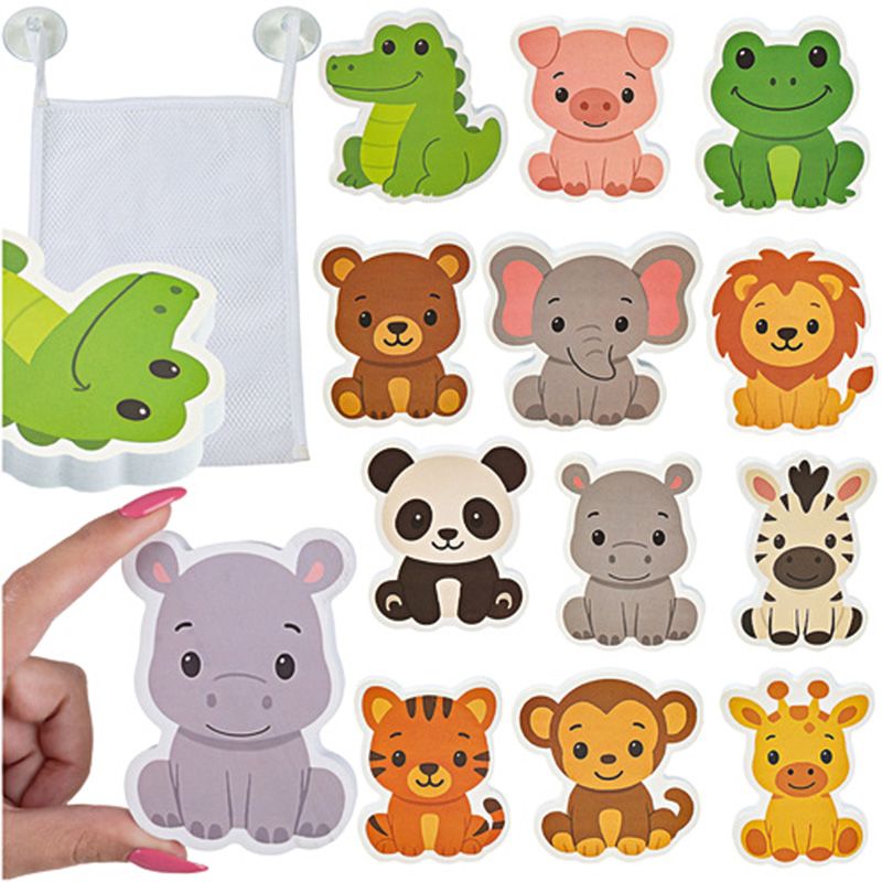 Zestaw 12 piankowych naklejek do kąpieli