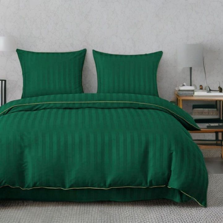 3-częściowy komplet pościeli adamaszkowej, kolor zielony, 160x200 cm