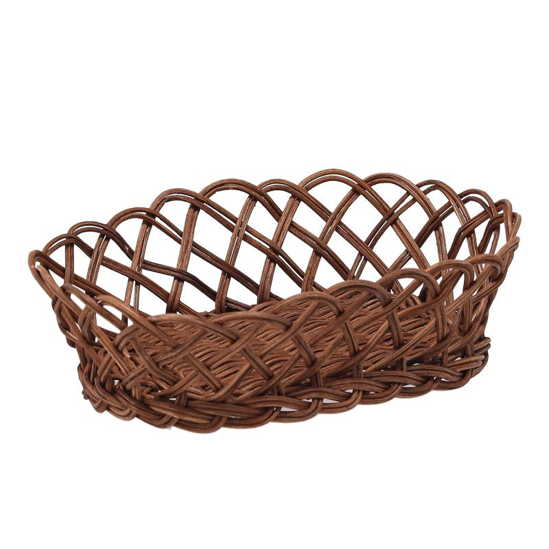 Owalny koszyk rattanowy