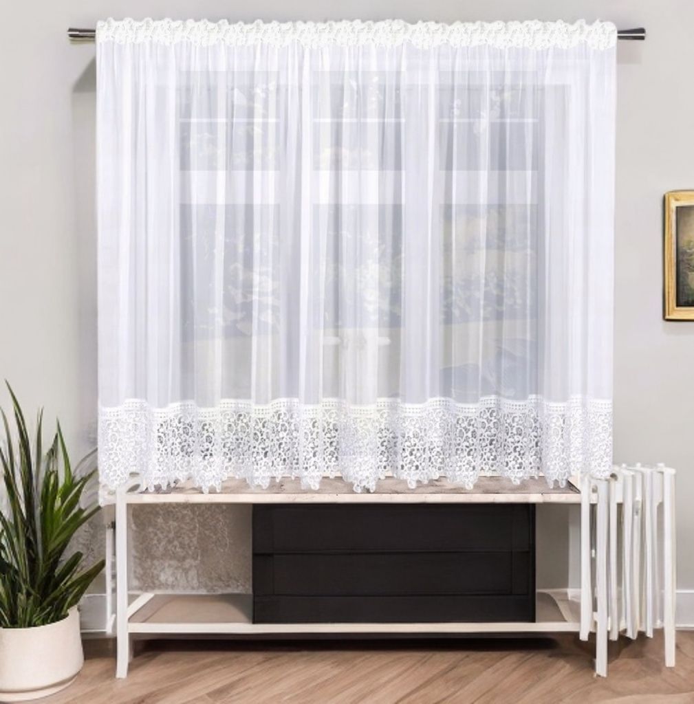 Nowoczesna firana z gipiurą 400x150 cm