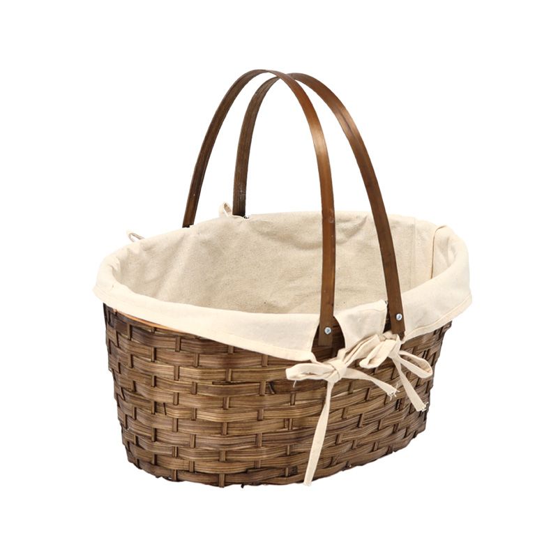 Koszyk bambusowy z wkładem z tkaniny