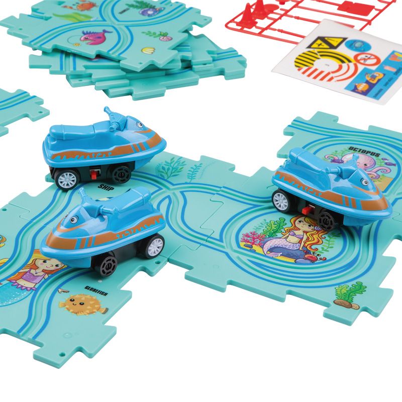 Puzzle edukacyjne – tor, trasa, autka