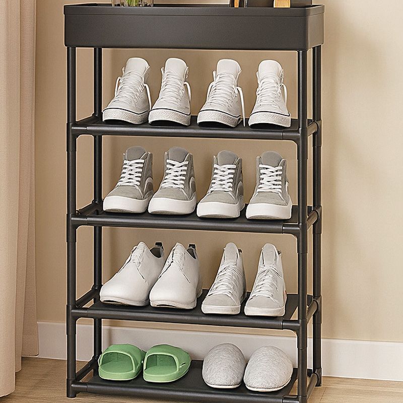 Regał z 5 tekstylnymi półkami