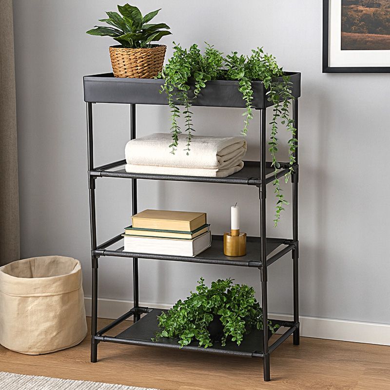 Regał z 5 tekstylnymi półkami