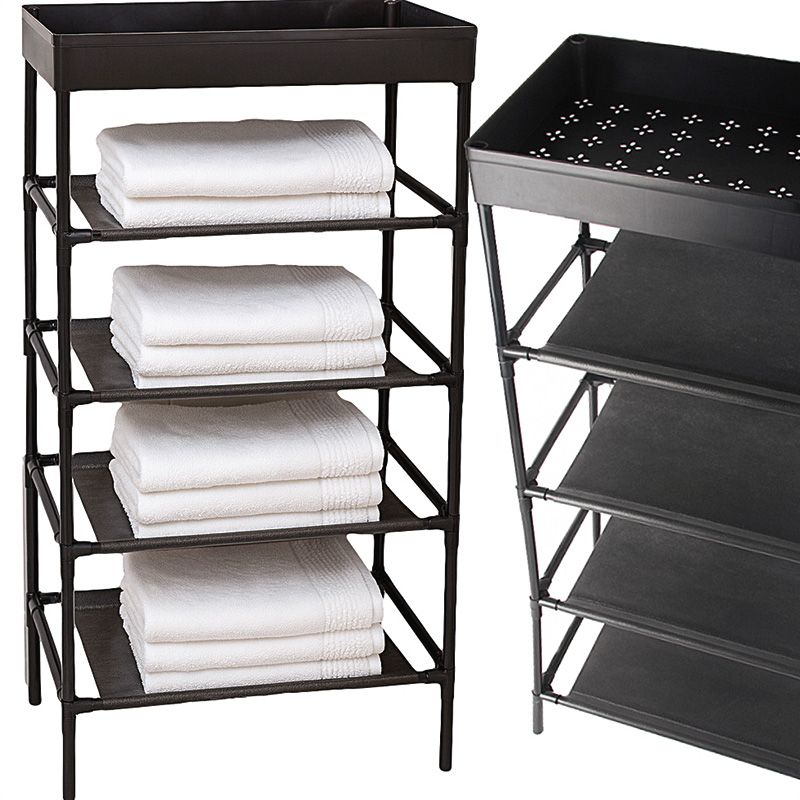 Regał z 5 tekstylnymi półkami