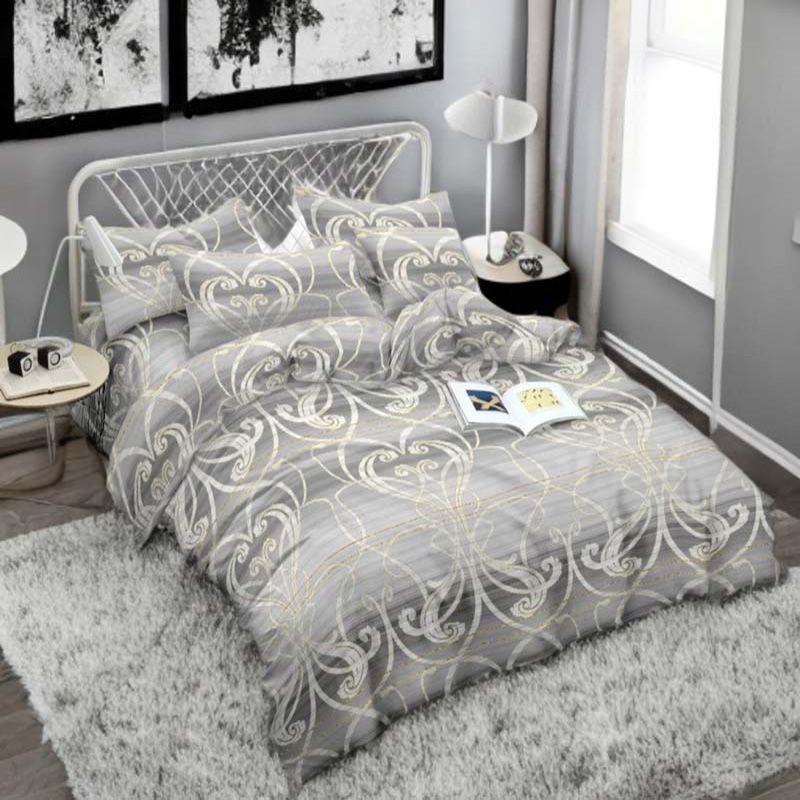 3-częściowy komplet pościeli z satynowej bawełny Arabeska 200x160 cm