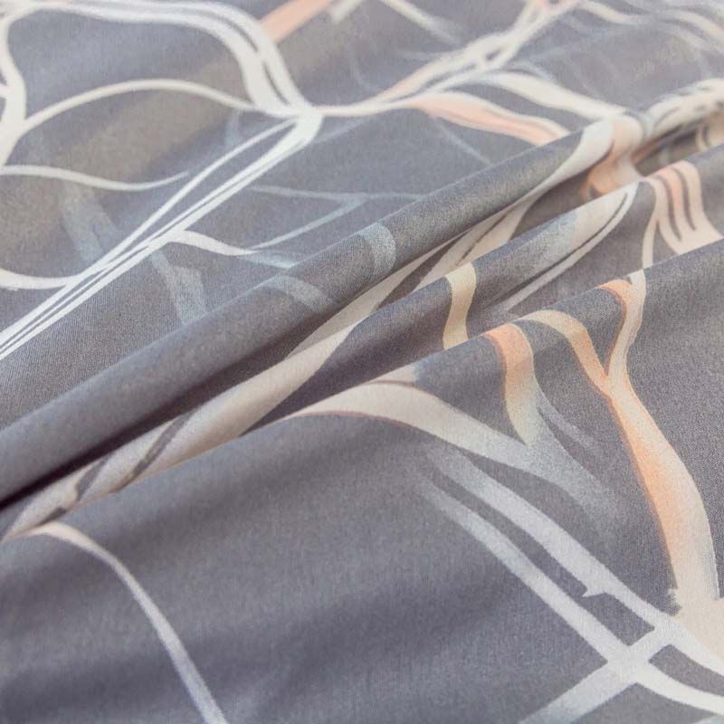 3-częściowy komplet pościeli z satynowej bawełny Zawijasy 200x160 cm