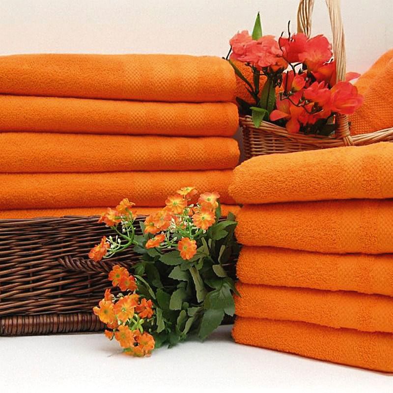 Ręcznik frotte pomarańczowy 50x90 cm, 500g/m2