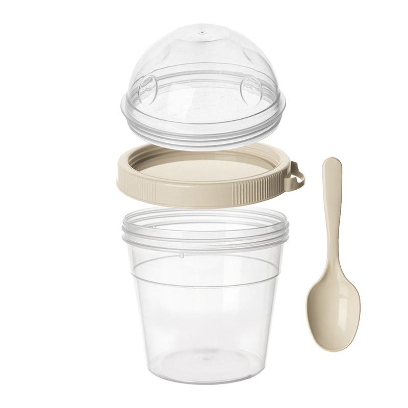 Pojemnik na jogurt z łyżeczką 400 ml